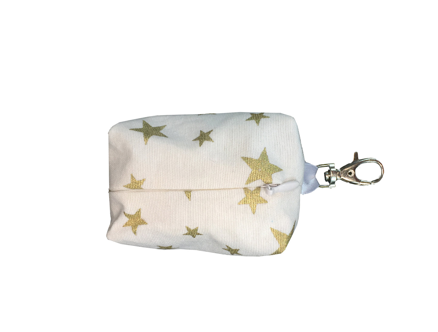 Porta bolsas para cacas de perro. Lleva un mosquetón para poder colgarlo de la correa.