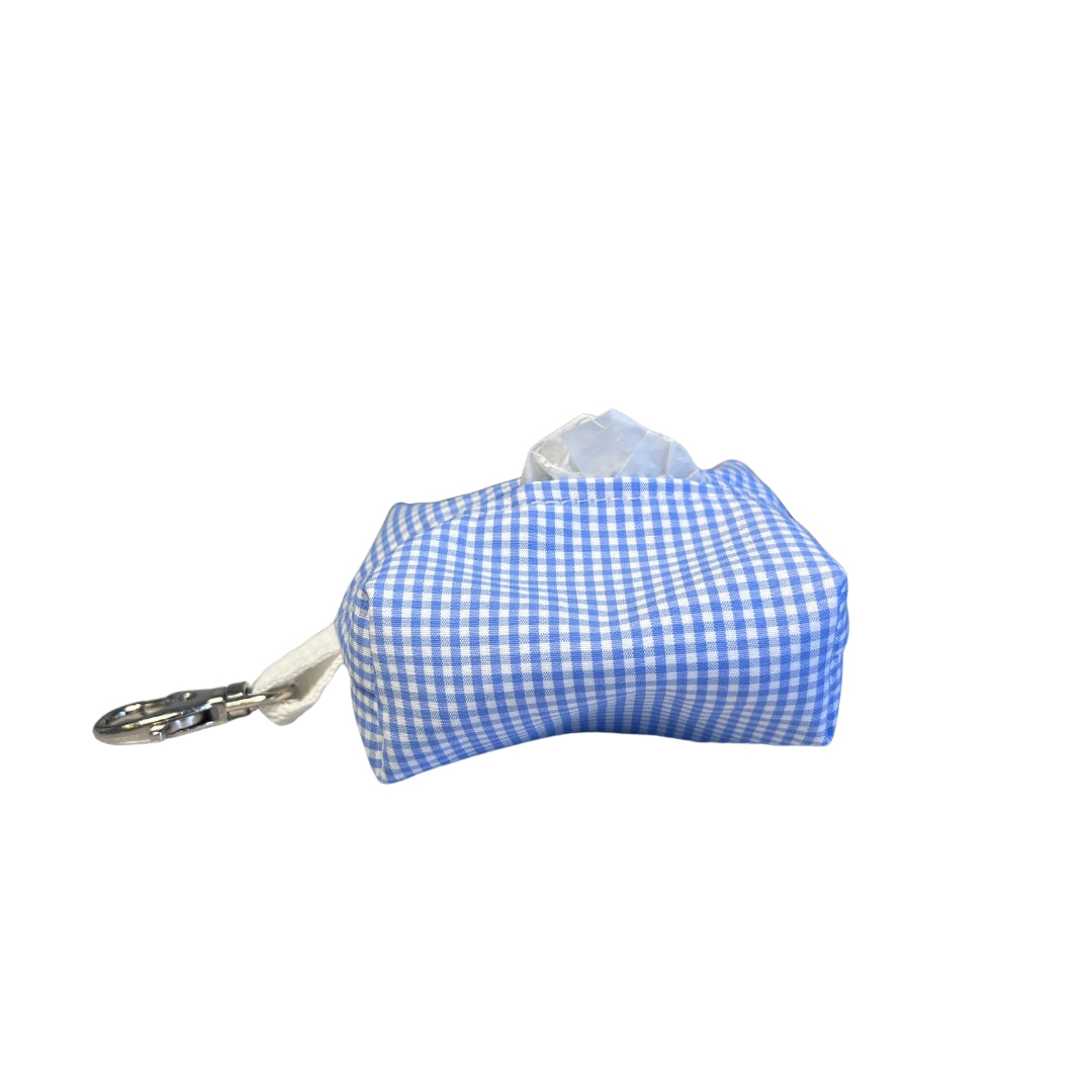 Conjunto paseo Perruno Azul Vichy - Collar y correa