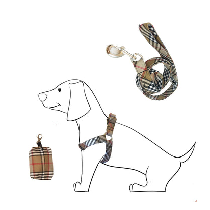 Diseñado para perros con estilo, este arnés tipo cinta combina funcionalidad y moda. Su diseño ligero y ajustable se adapta perfectamente al cuerpo del perro.