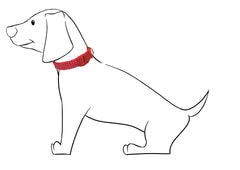 Collar para Perro "Rojo Topitos"